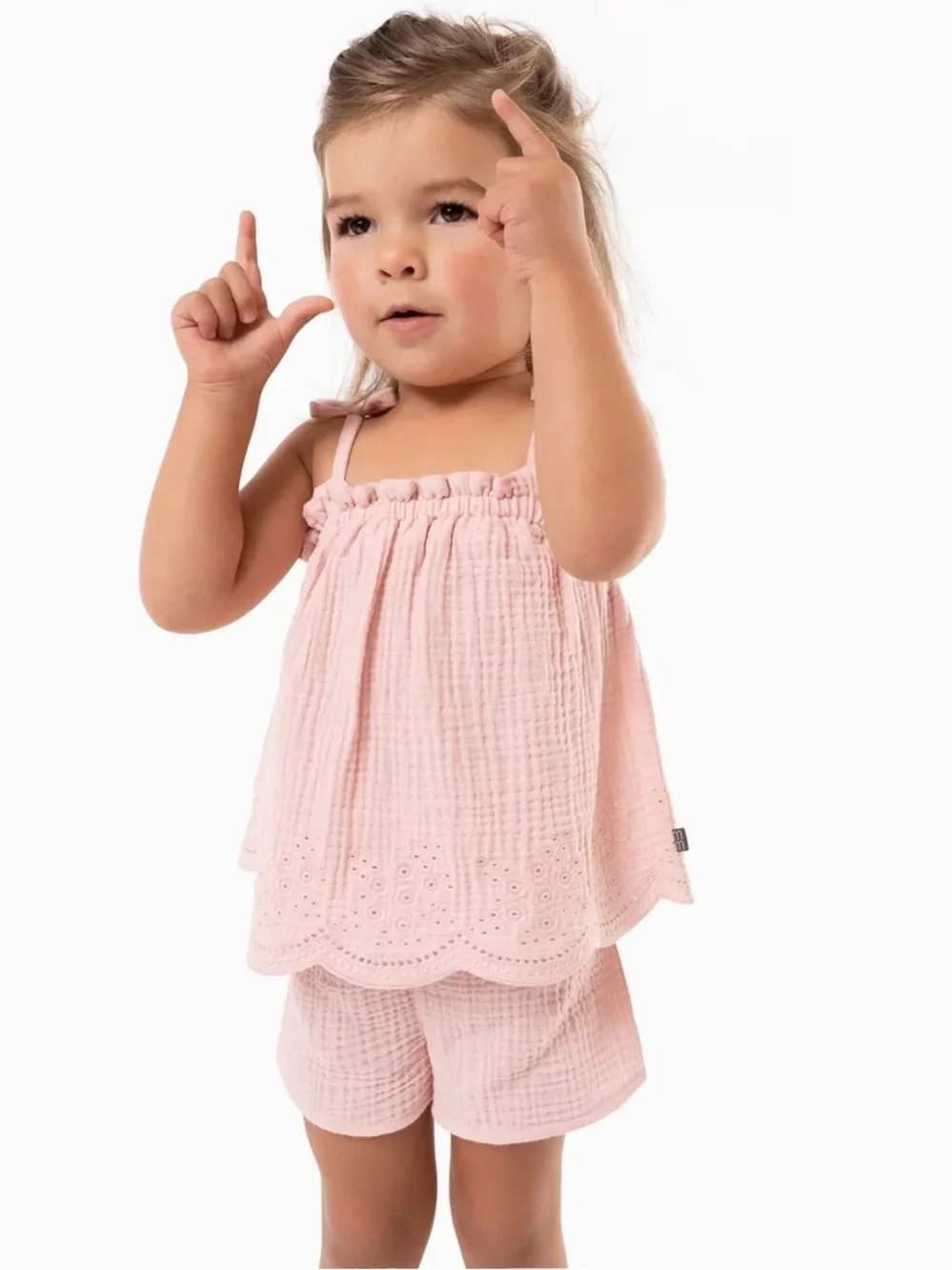 NWOT Modern Moments By Gerber Toddler Girl Casual Cotton Gauze Outfit Set, 4T